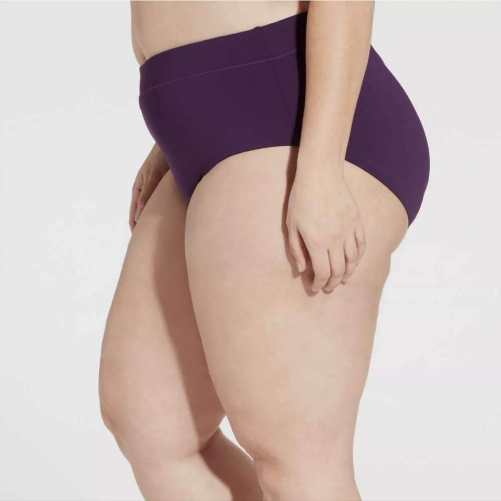 Calia BlackBerry Cordial Wide Banded Bikini Bottoms
